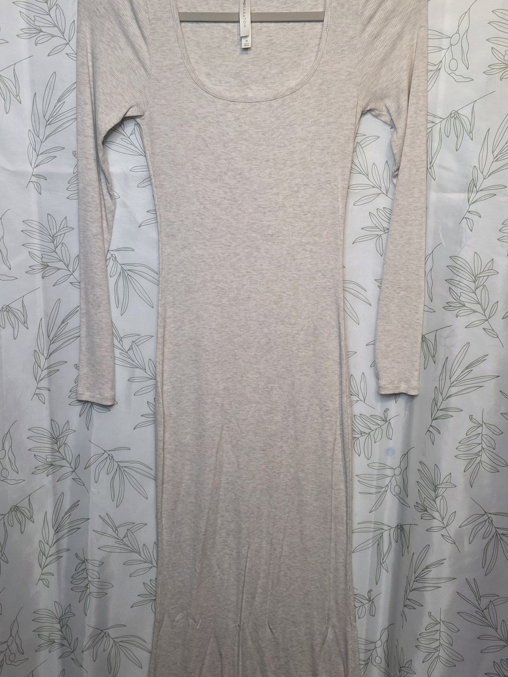 The Group Babaton By ARITZIA Long Sleeve Scoop Neck Maxi Dress - Light Beige